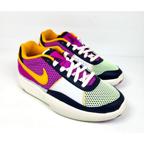 Nike Other - Nike JA 1 SE "Welcome To Camp" Youth Sz 5Y Womens Sz 6.5 Navy Purple Gold Shoes